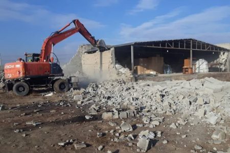 تخریب ۵۷ مورد ساخت و ساز غیر مجاز در چهاردانگه