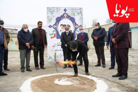 کلنگ زنی مدرسه ۶ کلاسه خیّری در احمدآباد مستوفی