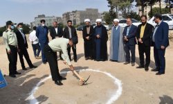 آئین کلنگ زنی و ساخت کلانتری ۱۵ نیروی انتظامی در بلوار شهید نواب صفوی