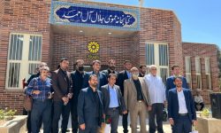 افتتاح تنها کتابخانه احمدآباد مستوفی