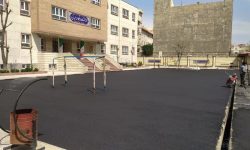 آسفالت ۵ مدرسه چهاردانگه نونوار شد