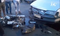 تصادف زنجیره ای و قطع عضو در بلوار مرگ اسلامشهر