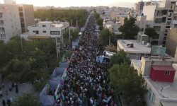 حضور پرشور بیش از ۱۰۰ هزار نفر در جشن بزرگ ۲ کیلومتری عید غدیر خم
