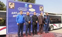 برگزاری آیین تحویل ۴۷۰ دستگاه اتوبوس شهری به وزارت کشور
